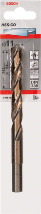 금속 드릴 비트 HSS-Co, DIN 338 Bosch 11mm HSS-Co 금속 드릴 비트.