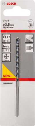Bosch CYL-5 3.5mm 콘크리트 드릴 비트.