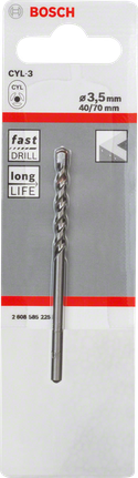 Bosch CYL-3 3.5 mm 콘크리트 드릴 비트.