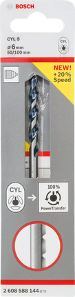 Bosch CYL-5 6mm 콘크리트 드릴 비트.