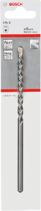 Bosch CYL-3 6mm 콘크리트 드릴 비트.