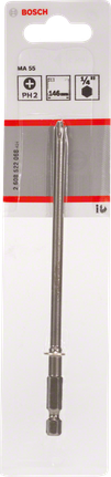 Bosch PH2 초경 146mm 스크루드라이버 비트.