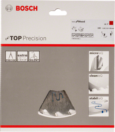 Top Precision Best for Wood 원형 톱날 Bosch Top Precision 목재용 톱날.