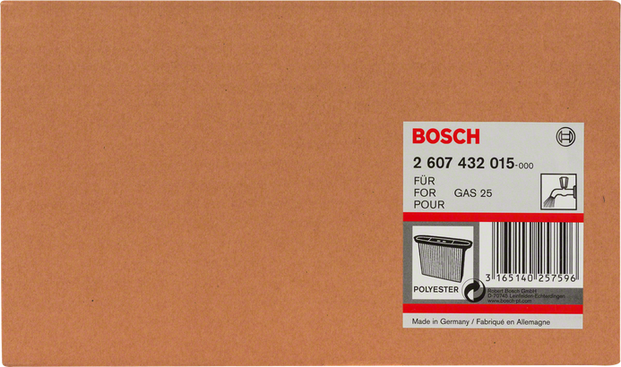Object #200156580: 2607432015_bo_pro_p_f_1 Bosch 폴리에스터 벨로우즈 필터 박스.