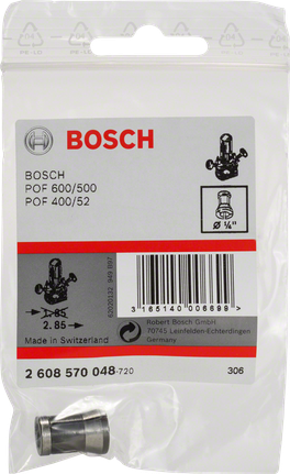 잠금 너트가 없는 콜릿 잠금 너트가 없는 Bosch 1/4″ 콜렛.