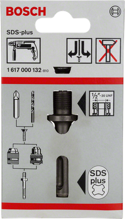 드릴 척용 SDS plus 샹크 Bosch SDS-plus 어댑터 1/2″-20 UNF.
