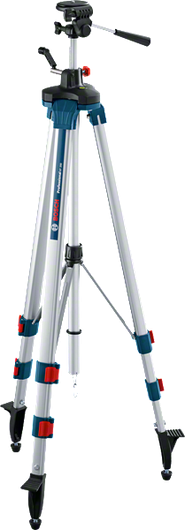 높이 조절이 가능한 Bosch BT 250 빌딩 삼각대.