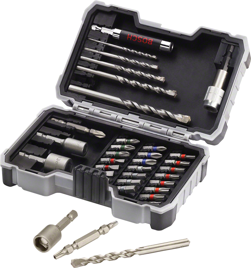Bosch 35피스 CYL-3 드릴 및 스크루드라이버 비트 세트.