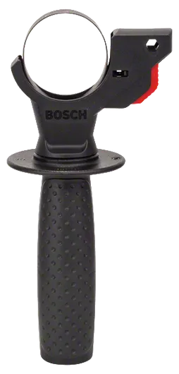 그립 지지대가 있는 회전 해머 Bosch 핸들.