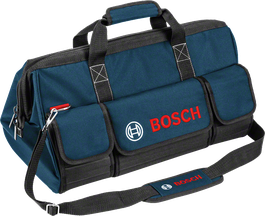 Bosch Professional tool bag, medium 어깨끈과 앞주머니가 달린 Bosch 도구 가방.
