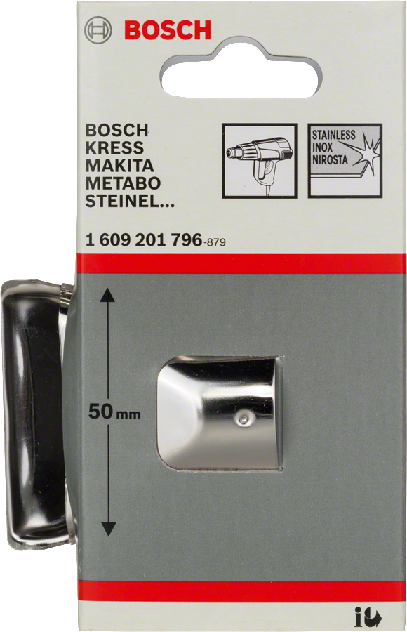 Bosch 열풍기용 유리 보호 노즐, 50mm.