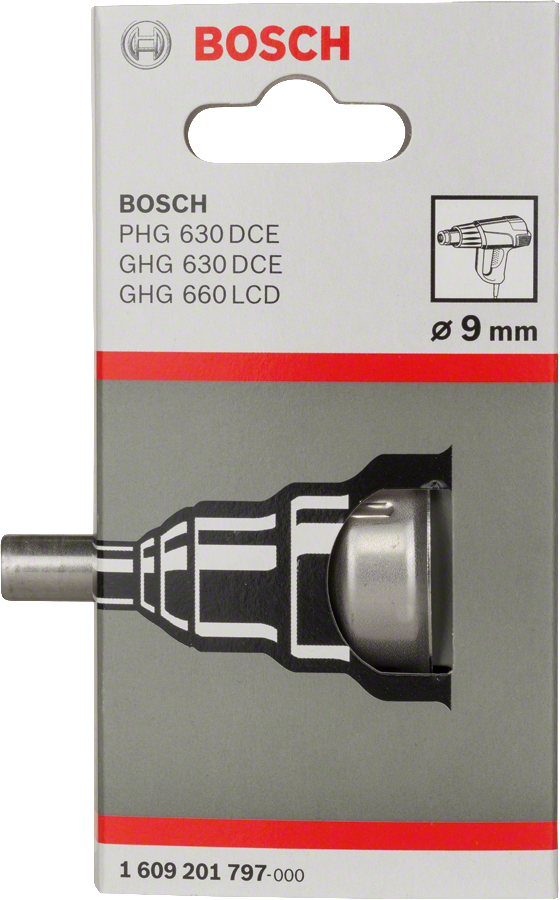 Bosch 열풍기 액세서리용 9mm 축소 노즐.