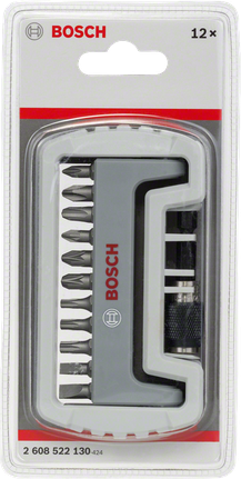 Bosch 12피스 스크루드라이버 비트 세트 (컴팩트 케이스 포함).