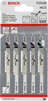 Bosch T101B 퍼즐 톱날 5개입.