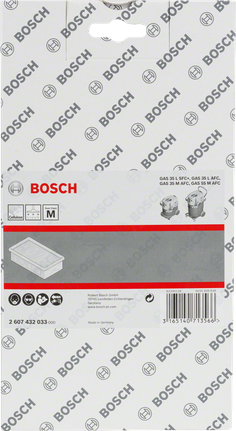 Bosch 셀룰로스 플랫 플리트 필터.