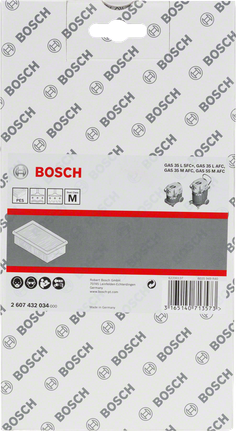 폴리에스테르 플랫 주름형 필터 Bosch 폴리에스터 플랫 플리트 필터.