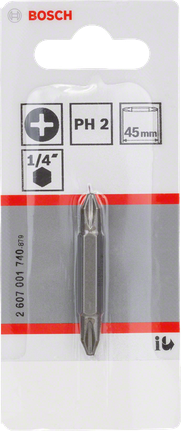 Bosch PH2 양단 비트 45mm 1/4″.