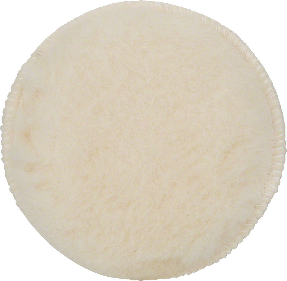 부드러운 양모 표면이 있는 Bosch 연마 패드.