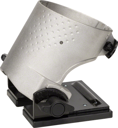 조절 가능한 틸트 베이스가 있는 Bosch 각도형 라우터 케이지.