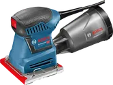 Bosch GSS 140-1 마이크로필터 시스템이 장착된 오비탈 샌더입니다.