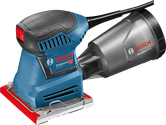 Bosch GSS 140-1 마이크로필터가 장착된 오비탈 샌더.