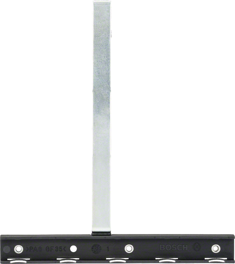 공구 액세서리 연결을 위한 금속 막대가 달린 Bosch 어댑터입니다.