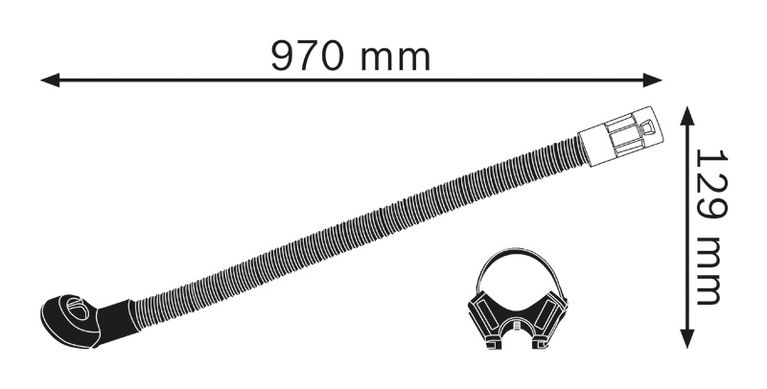 먼지 제거 호스 다이어그램.