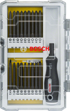 Bosch 32피스 스크류드라이빙 비트 및 라쳇 세트.