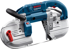 인체공학적 손잡이가 달린 Bosch GCB 120 밴드톱.