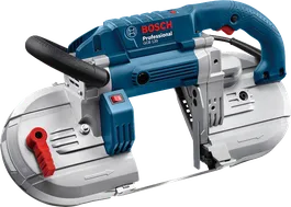 인체공학적 손잡이가 달린 Bosch GCB 120 밴드톱.