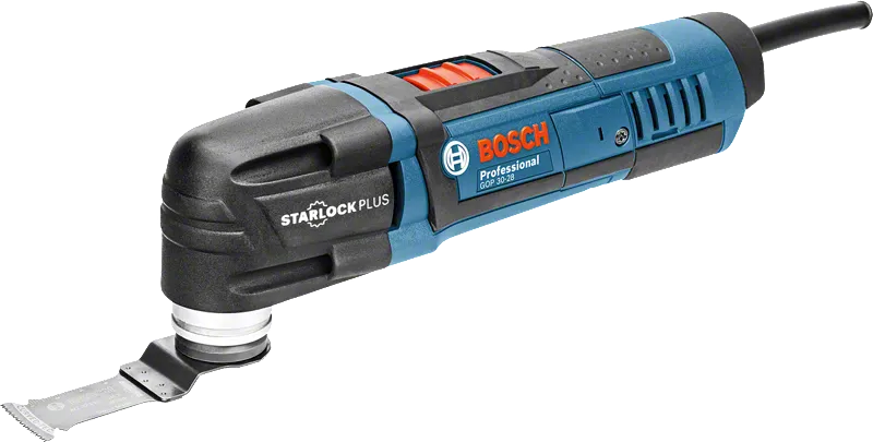 GOP 30-28 Starlock Plus 블레이드가 장착된 Bosch GOP 30-28 멀티툴.