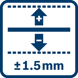 측정 정확도 ± 1.5 mm(사용 환경에 따라 편차가 있을 수 있음)