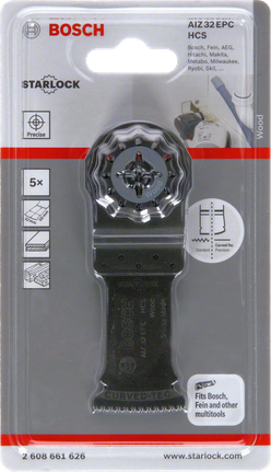 Bosch AIZ 32 EPC 플런지 톱 블레이드 1-1/4″ 목재용.