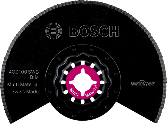 Bosch BIM ACZ 100 SWB 톱니형 세그먼트 블레이드는 다양한 소재 절단에 적합합니다.