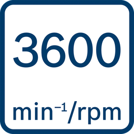 무부하 속도 3,600 min-1/rpm 