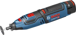 Bosch GRO 12V-35 무선 회전 공구, 12V 배터리.