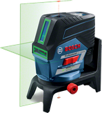녹색 레이저가 장착된 Bosch GCL 250 CG 레이저 레벨링 도구.