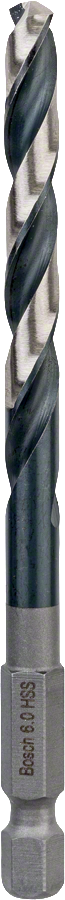 Bosch HSS 육각형 섕크 트위스트 드릴 비트 6.0mm.