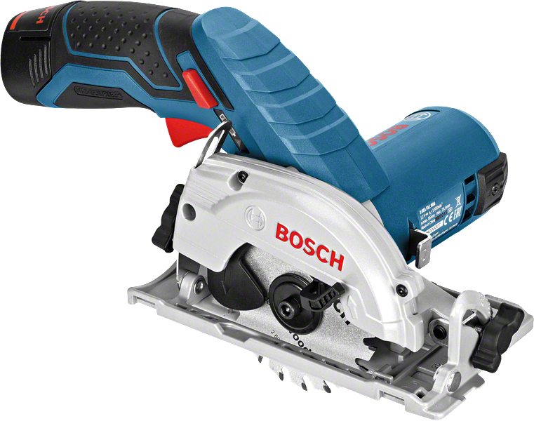 목재 절단용 Bosch GKS 12V-26 무선 원형 톱.
