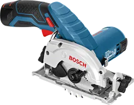 목재 절단용 Bosch GKS 12V-26 무선 원형 톱.