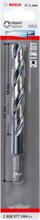 Bosch HSS 육각형 섕크 트위스트 드릴 비트 11.0mm.