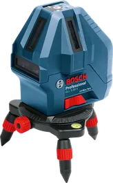 GLL 5-50 X 삼각대가 포함된 Bosch GLL 5-50 X 레이저 레벨링 도구.