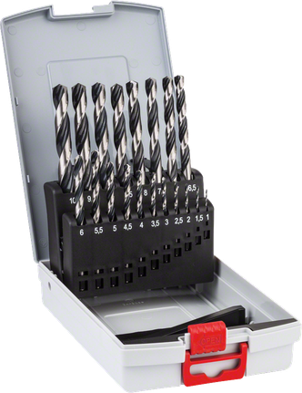 HSS 트위스트 드릴 비트 PointTeQ 19피스 ProBox 1 - 10mm Bosch HSS 트위스트 드릴 비트 PointTeQ 19피스 세트(ProBox 포함).