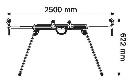 작업대 치수 도면.