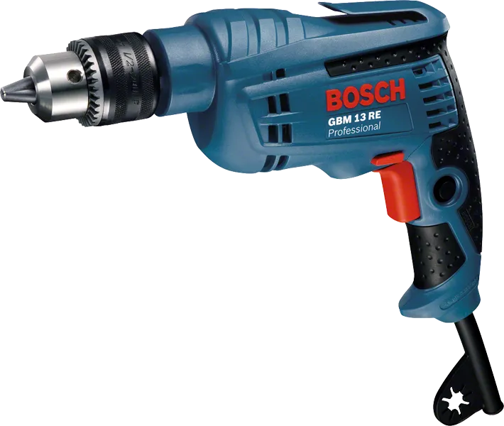 600W 모터가 장착된 Bosch GBM 13 RE 드릴.