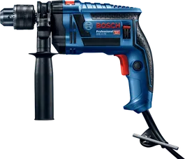 측면 핸들이 달린 Bosch GSB 13 RE 임팩트 드릴.