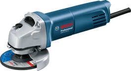 100mm 디스크가 장착된 Bosch GWS 6-100 S 각도 그라인더.