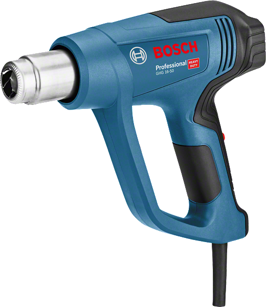 조절 가능한 열풍 작업을 위한 Bosch GHG 16-50 히트건.