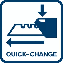 Quick-Change, 신속한 교체, 톱날 교체