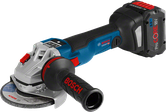 8.0Ah 배터리가 장착된 Bosch 무선 각도 그라인더 GWS 18V-10 SC.